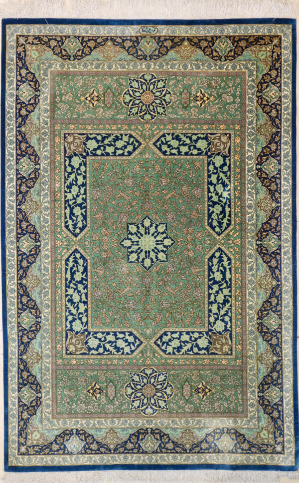 100% Silk Signed Olyee Qum