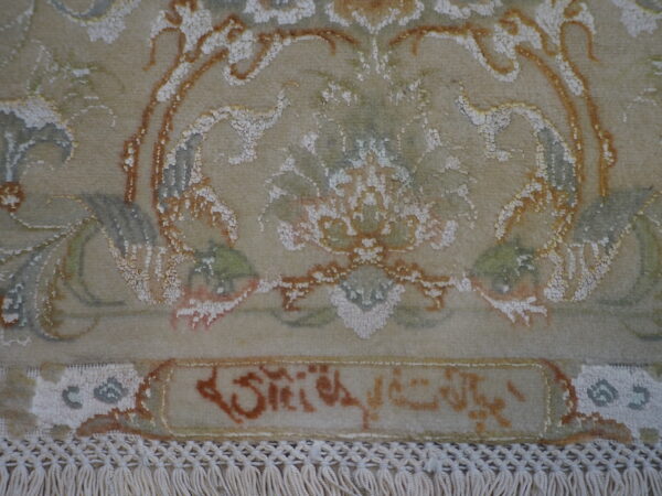 Signed Silk+Wool Tabriz - Image 2